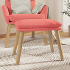 Poefs Comfortabele Fluweel Voetenbank voor een Moderne Interieur - Roze / 1 / Lichtbruin - Poefs