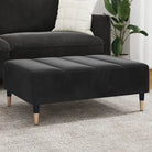 Poefs Comfortabele Fluwelen Voetenbank voor een Modern Interieur - Zwart / 1 - Poefs