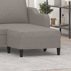 Poefs Comfortabele Stabiele Voetenbank voor een Modern Interieur - Taupe / 70 x 55 x 41 cm / 1 - Poefs