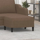 Poefs Comfortabele Stabiele Voetenbank voor een Modern Interieur - Bruin / 70 x 55 x 41 cm / 1 - Poefs