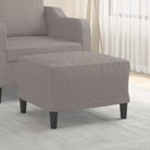Poefs Comfortabele Stabiele Voetenbank voor een Modern Interieur - Taupe / 60 x 50 x 41 cm / 1 - Poefs