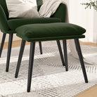 Poefs met metalen poten voor een modern en comfortabel interieur - Donkergroen / 1 - Poefs