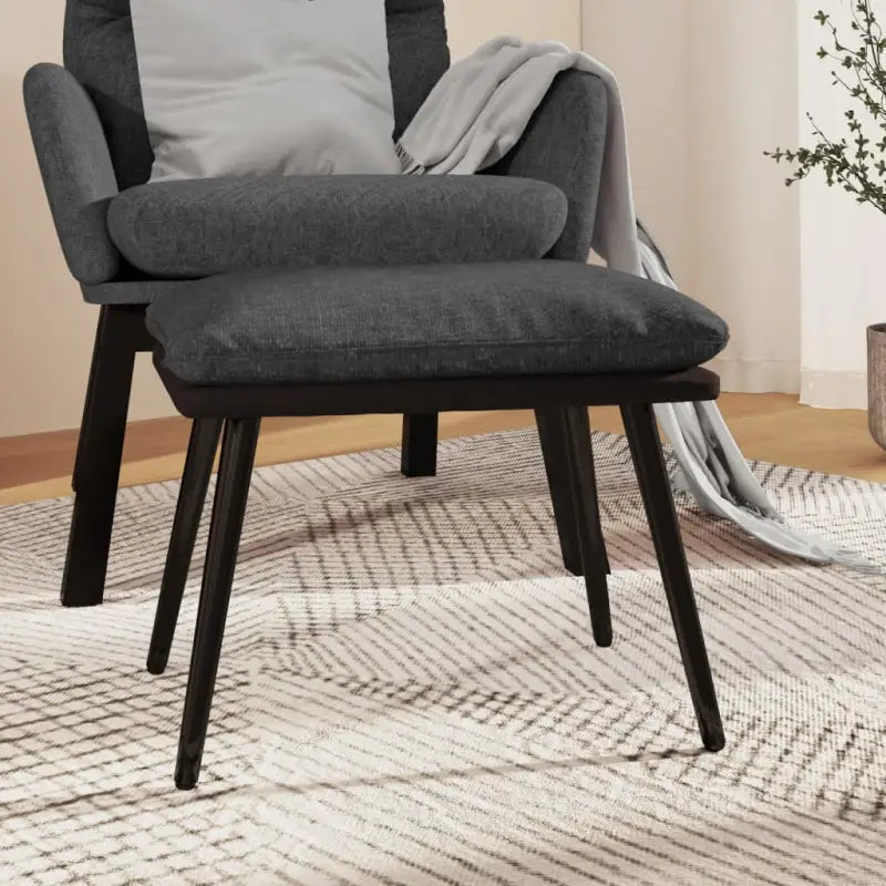 Poefs met metalen poten voor een modern en comfortabel interieur - Donkergrijs / 1 - Poefs