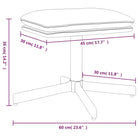 Poefs met metalen poten voor een modern en comfortabel interieur - Poefs