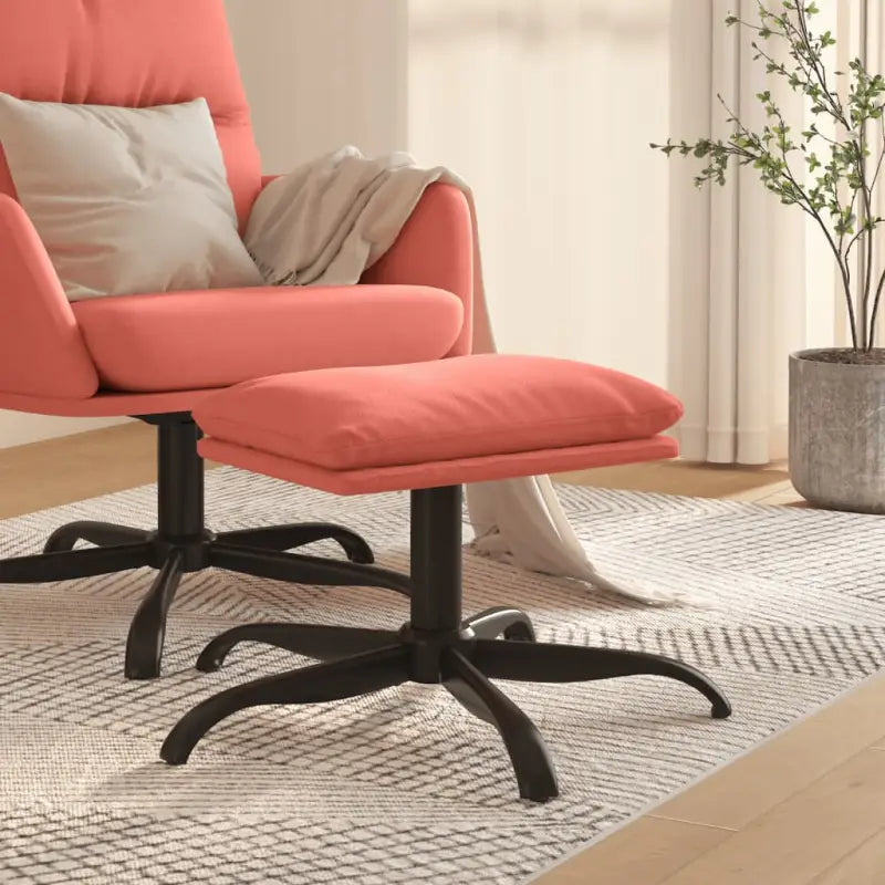 Poefs met metalen poten voor een modern en luxe interieur - Roze / 1 - Poefs