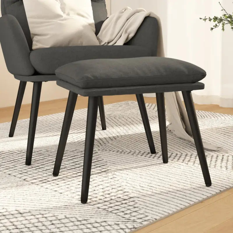 Poefs Metalen Poten voor een Modern en Comfortabel Interieur - Donkergrijs / 1 - Poefs