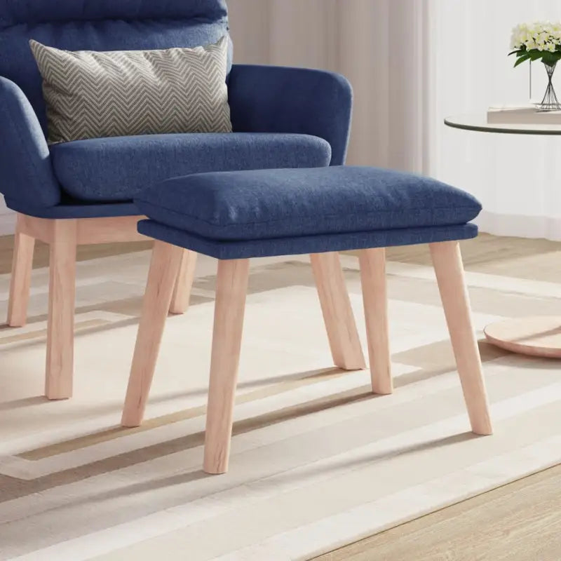 Poefs voor een modern en comfortabel interieur - Blauw / 1 / Lichtbruin - Poefs