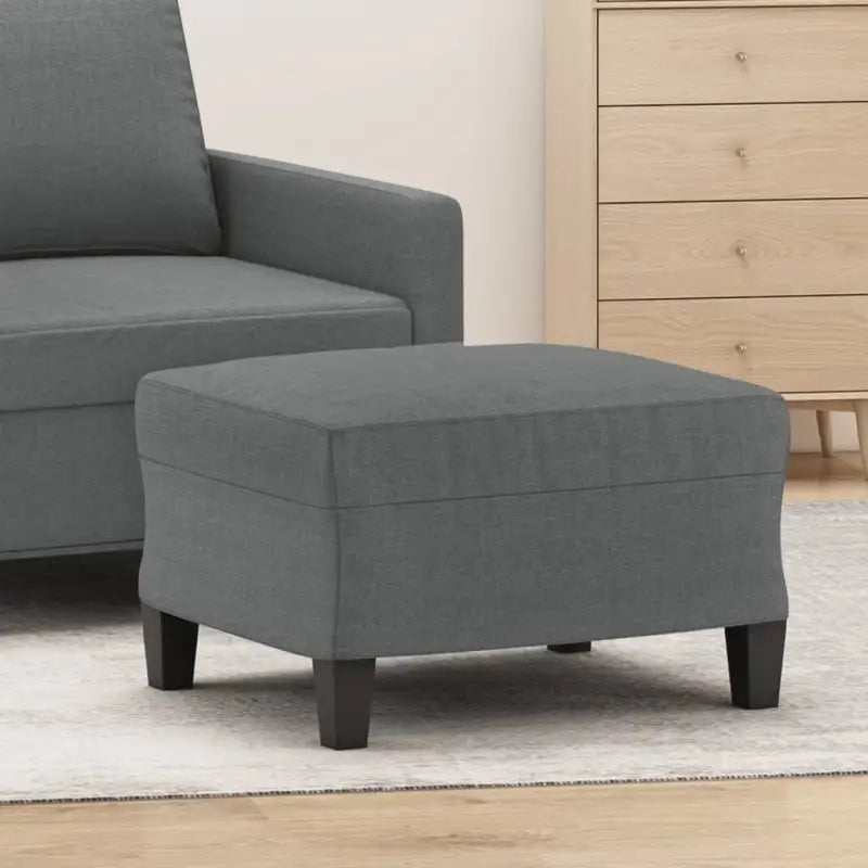 Poefs voor een modern en comfortabel interieur - Donkergrijs / 60 x 50 x 41 cm / 1 - Poefs