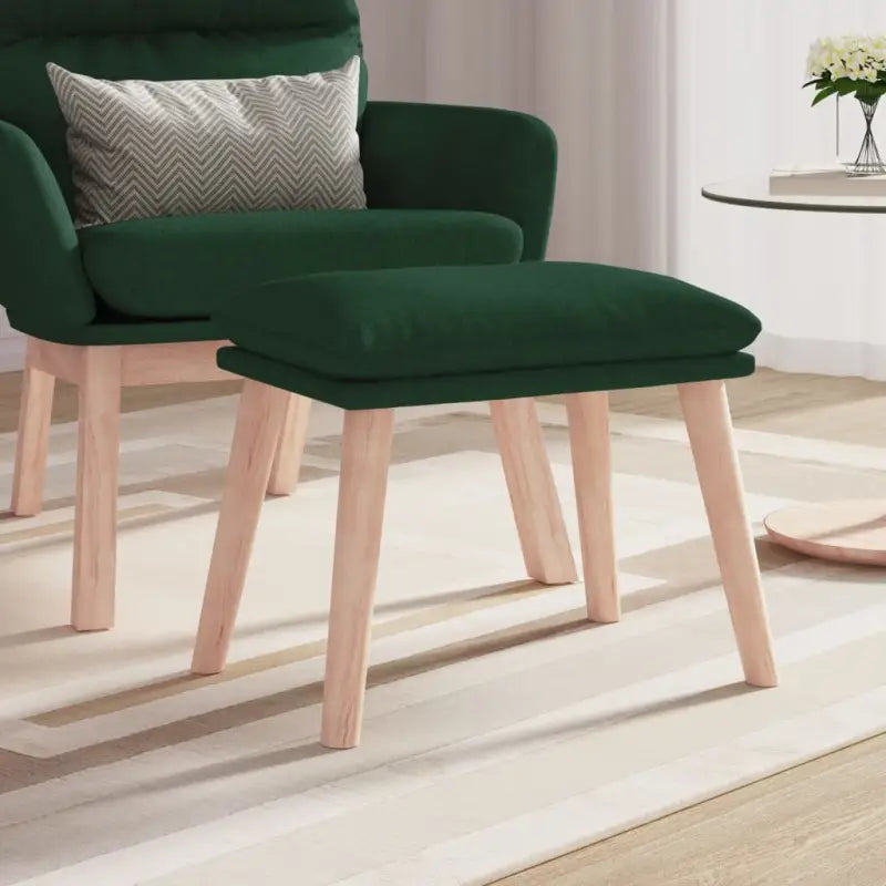 Poefs voor een modern en comfortabel interieur - Donkergroen / 1 / Lichtbruin - Poefs