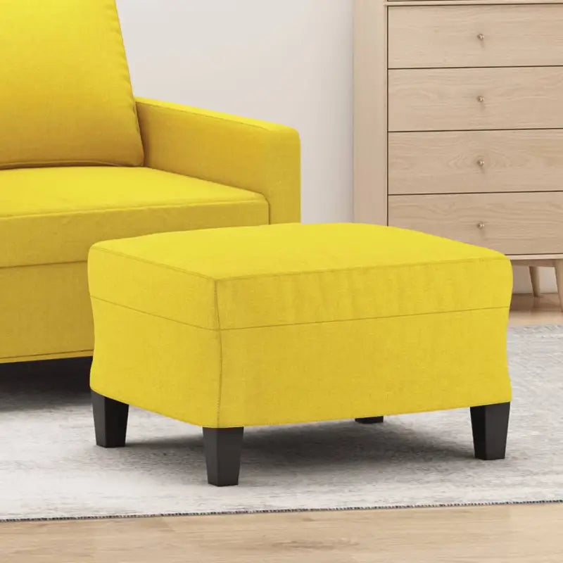 Poefs voor een modern en comfortabel interieur - Lichtgeel / 60 x 50 x 41 cm / 1 - Poefs