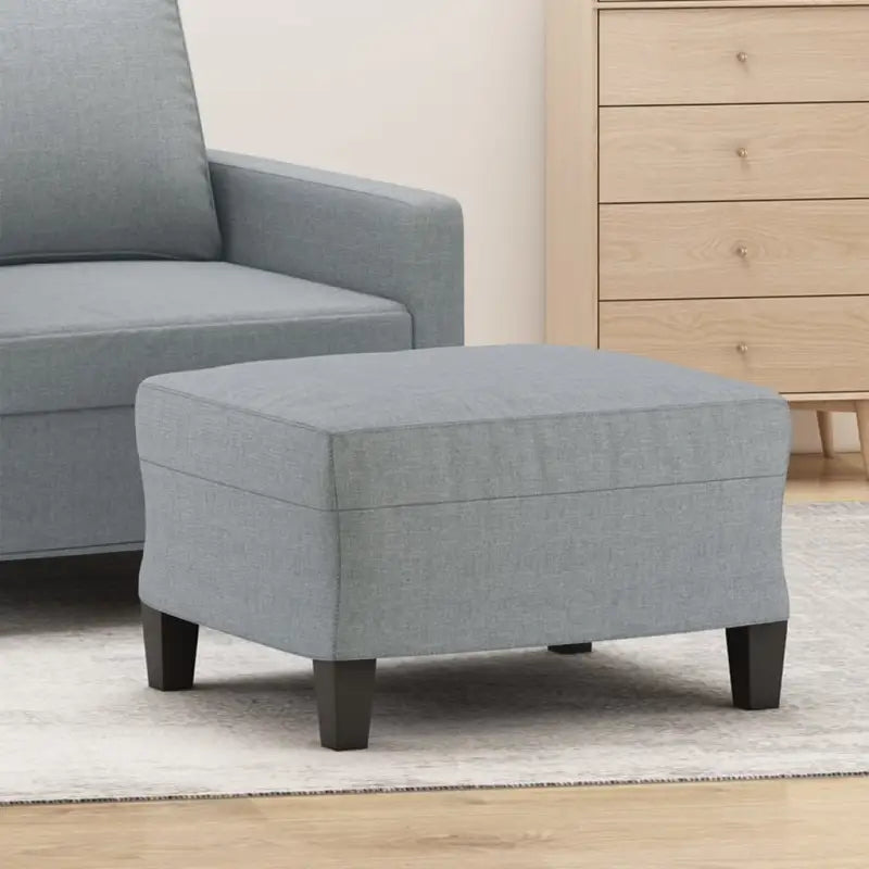 Poefs voor een modern en comfortabel interieur - Lichtgrijs / 60 x 50 x 41 cm / 1 - Poefs