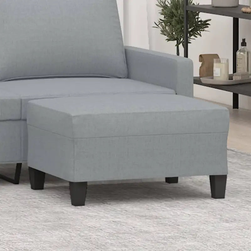 Poefs voor een modern en comfortabel interieur - Lichtgrijs / 70 x 55 x 41 cm / 1 - Poefs