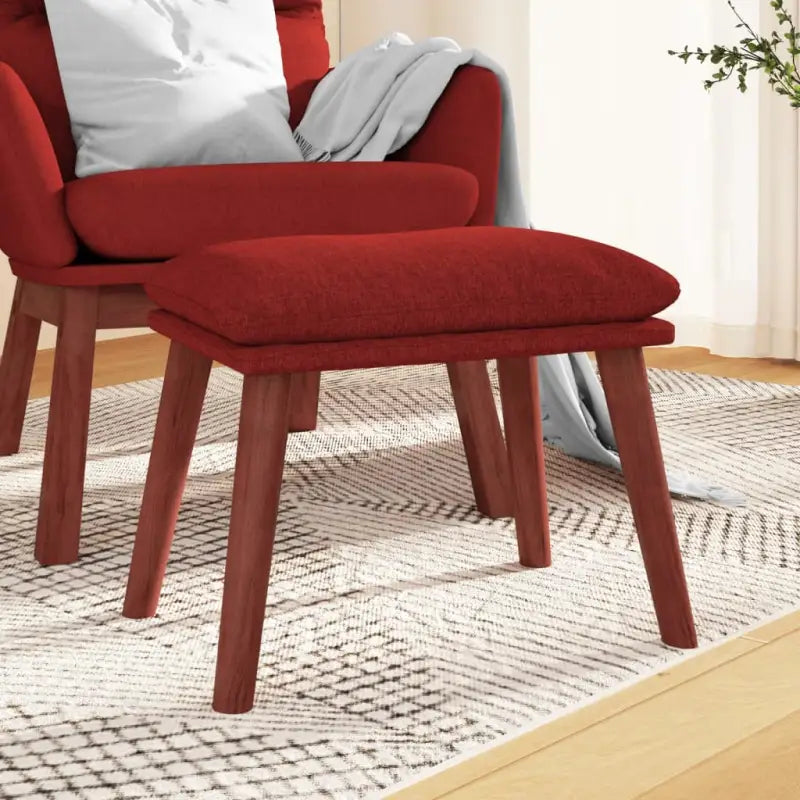 Poefs voor een modern en comfortabel interieur - Wijnrood / 1 / Donkerbruin - Poefs