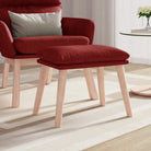 Poefs voor een modern en comfortabel interieur - Wijnrood / 1 / Lichtbruin - Poefs