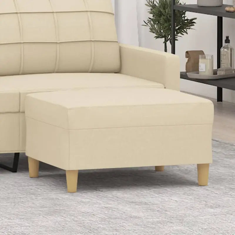 Poefs voor een moderne en comfortabele interieuraccent - Crème / 70 x 55 x 41 cm / 1 - Poefs