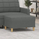 Poefs voor een moderne en comfortabele interieuraccent - Donkergrijs / 70 x 55 x 41 cm / 1 - Poefs