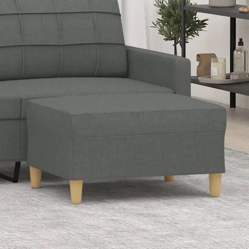 Poefs voor een moderne en comfortabele interieuraccent - Donkergrijs / 70 x 55 x 41 cm / 1 - Poefs