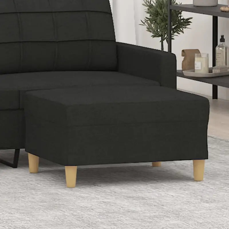 Poefs voor een moderne en comfortabele interieuraccent - Zwart / 70 x 55 x 41 cm / 1 - Poefs