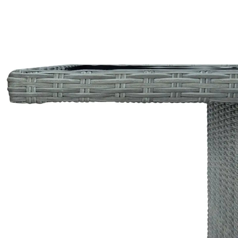 Poly rattan buitentafel met gehard glas voor een moderne buitenruimte - Tuintafels