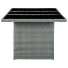 Poly rattan buitentafel met gehard glas voor een moderne buitenruimte - Tuintafels