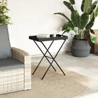 Poly Rattan Inklapbare Tuintafel voor Buitenplezier - Tuintafels