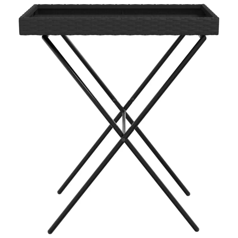 Poly Rattan Inklapbare Tuintafel voor Buitenplezier - Tuintafels