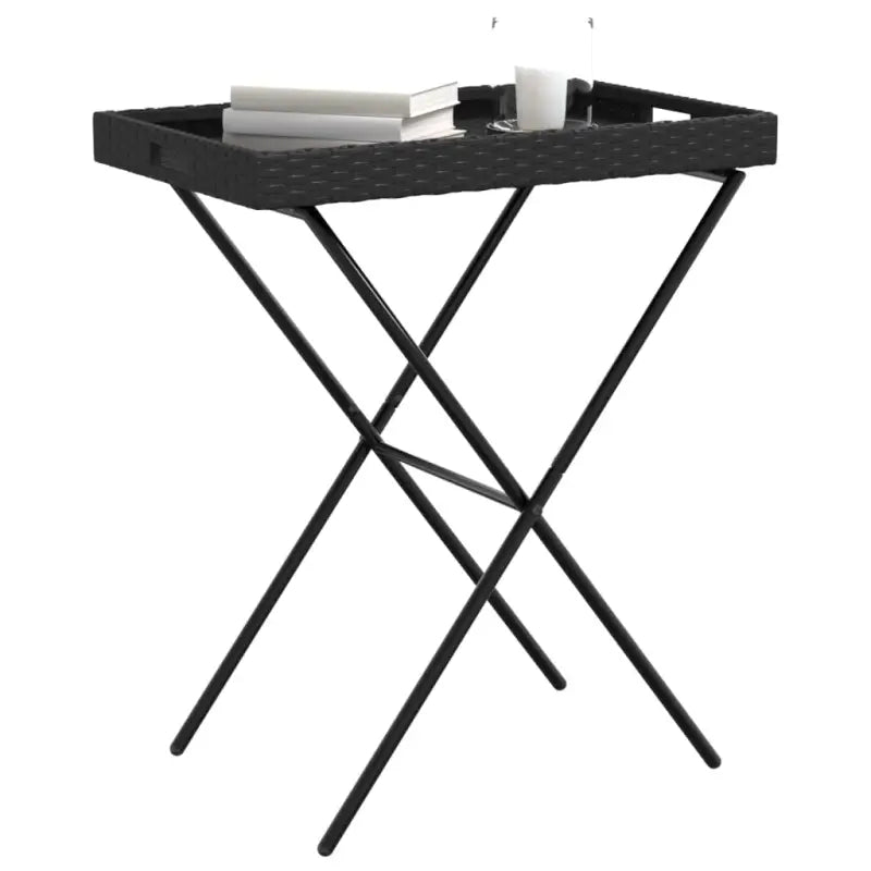 Poly Rattan Inklapbare Tuintafel voor Buitenplezier - Tuintafels
