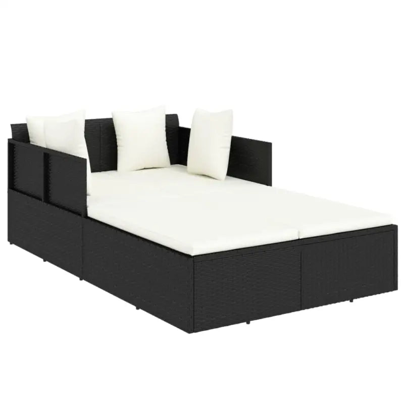Poly Rattan Ligbed voor Zonnebaden en Eenvoudig Schoon maken - Tuinbedden