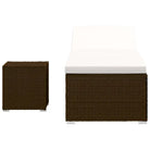 Poly rattan ligstoel met gepoedercoat stalen frame voor ontspanning - Ligstoelen