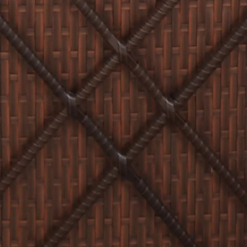 Poly rattan ligstoel met gepoedercoat stalen frame voor ontspanning - Ligstoelen