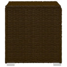 Poly rattan ligstoel met gepoedercoat stalen frame voor ontspanning - Ligstoelen