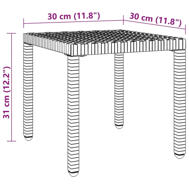 Poly rattan ligstoel met grijs materiaal en gepoedercoat staal - Ligstoelen