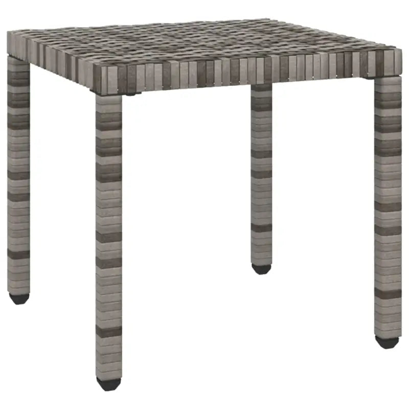 Poly rattan ligstoel met grijs materiaal en gepoedercoat staal - Ligstoelen