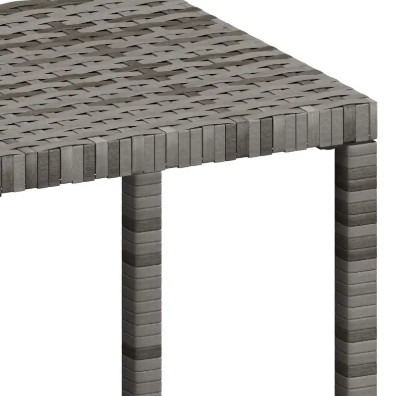 Poly rattan ligstoel met grijs materiaal en gepoedercoat staal - Ligstoelen