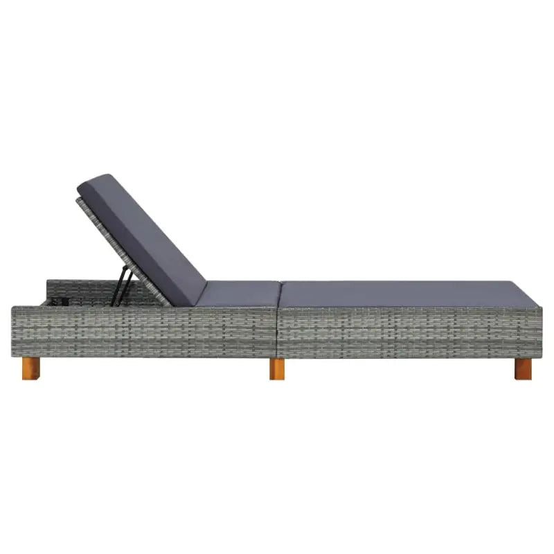 Poly Rattan Ligstoel voor Tuin of Terras Gratis Bezorgen - Ligstoelen