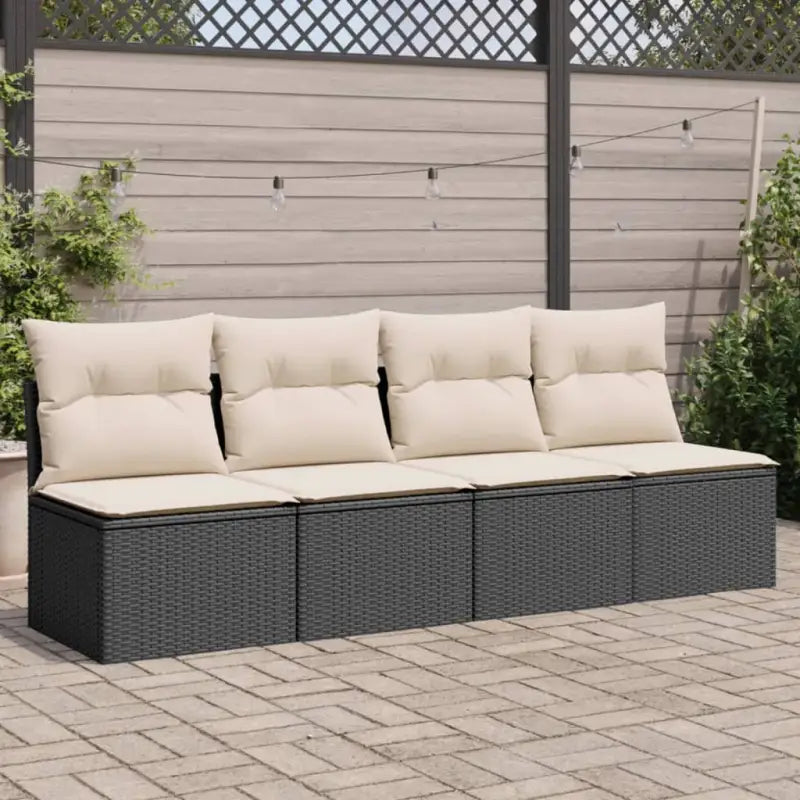 Poly rattan loungebank voor een comfortabele zitervaring met modulair ontwerp - Loungebanken