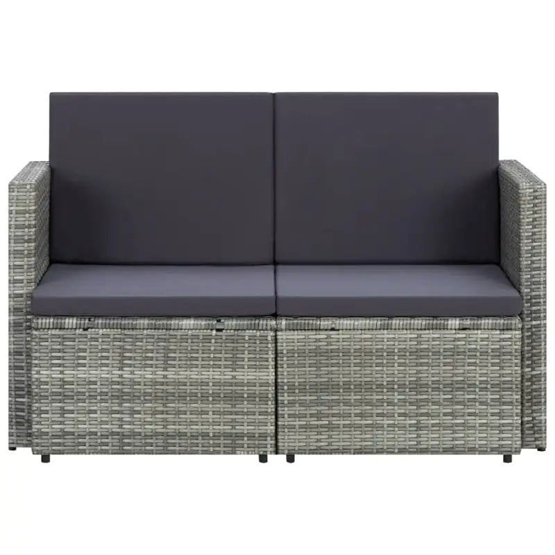Poly rattan loungebank voor tuin en terrasâ stijlvol en waterbestendig - Loungebanken