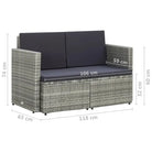Poly rattan loungebank voor tuin en terrasâ stijlvol en waterbestendig - Loungebanken