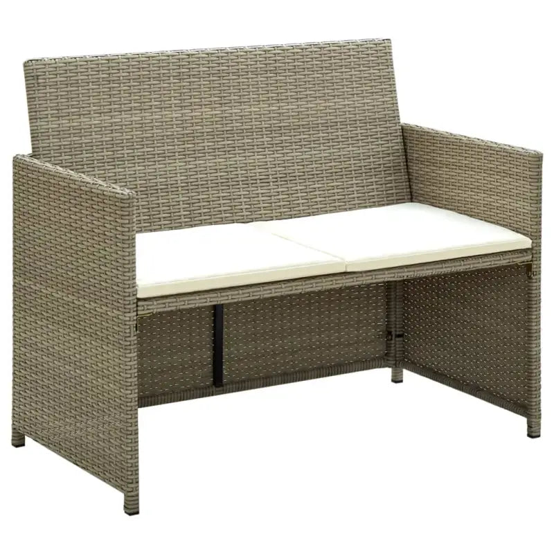 Poly rattan loungebank voor tuin of terras levering bevat stijlvolle zitplek - Loungebanken