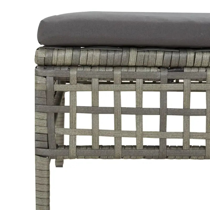 Poly Rattan Loungeset met breedte zitting en rasterontwerp draagvermogen - Tuinsets
