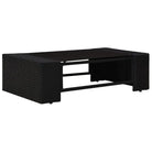 Poly rattan loungeset met comfortabele breedte en diepte zitting voor tuin genieten - Tuinsets