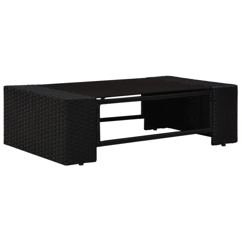Poly rattan loungeset met comfortabele breedte en diepte zitting voor tuin genieten - Tuinsets