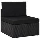 Poly rattan loungeset met comfortabele breedte en diepte zitting voor tuin genieten - Tuinsets