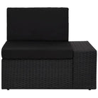 Poly rattan loungeset met comfortabele breedte en diepte zitting voor tuin genieten - Tuinsets
