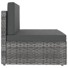 Poly rattan loungeset met comfortabele breedte en diepte zitting - Tuinsets