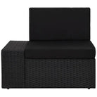 Poly rattan loungeset met comfortabele breedte en diepte zitting voor tuin genieten - Tuinsets