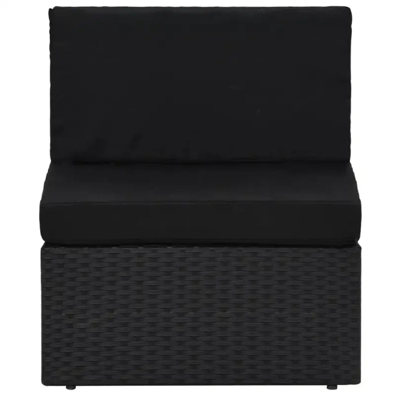 Poly rattan loungeset met comfortabele breedte en diepte zitting voor tuin genieten - Tuinsets