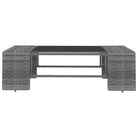 Poly Rattan Loungeset met comfortabele breedte en diepte zitting - Tuinsets