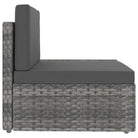 Poly rattan loungeset met comfortabele breedte en diepte zitting voor tuin - Tuinsets