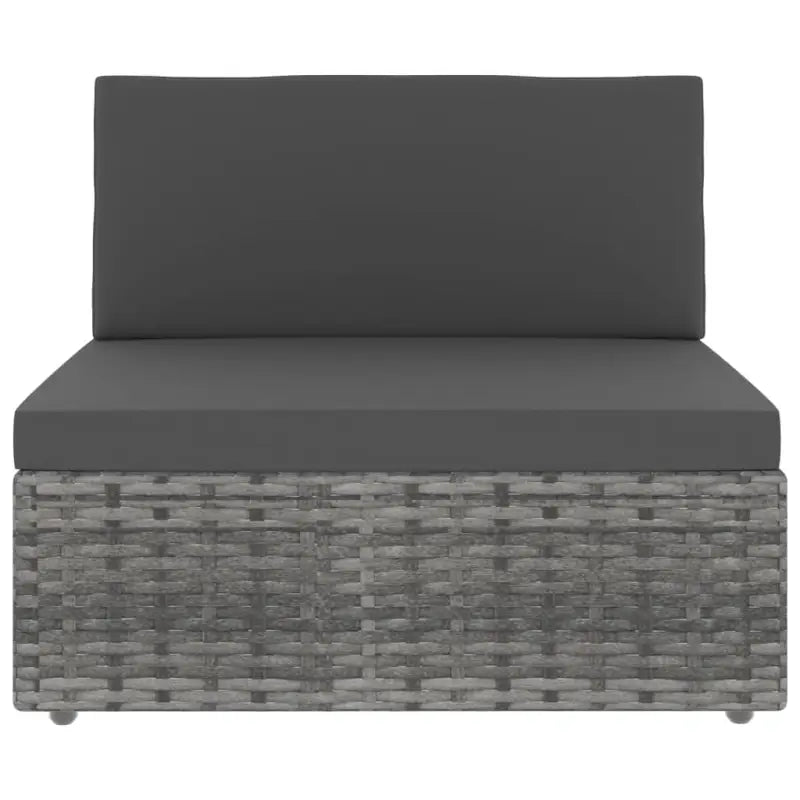 Poly rattan loungeset met comfortabele breedte en diepte zitting - Tuinsets